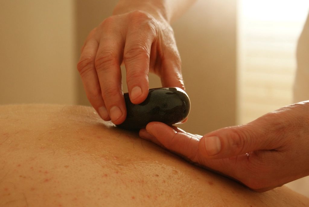 A spa treatment room prepared for a guest